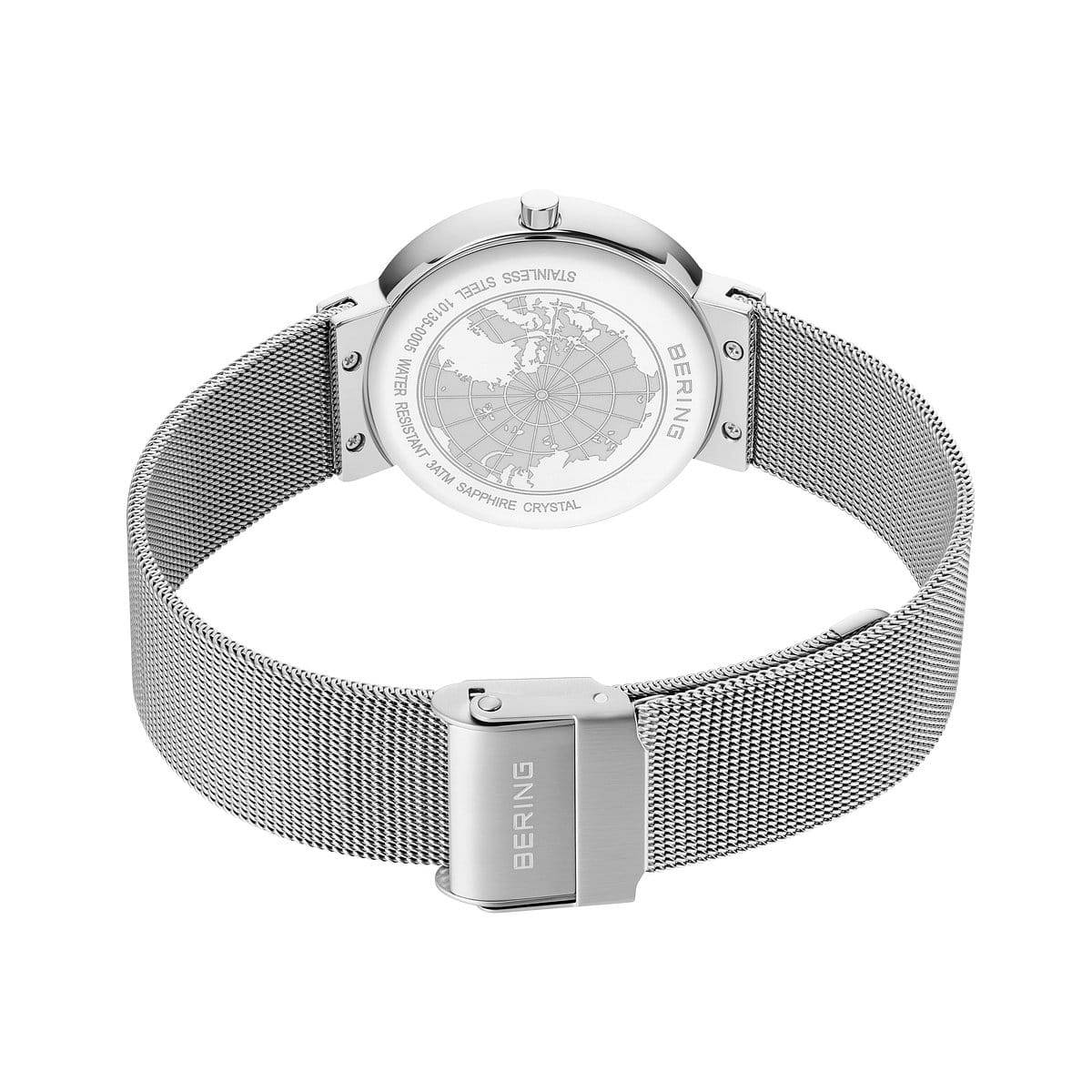 Bering Classic 10135-0005 Damenuhr • Saphirglas • Milanaise