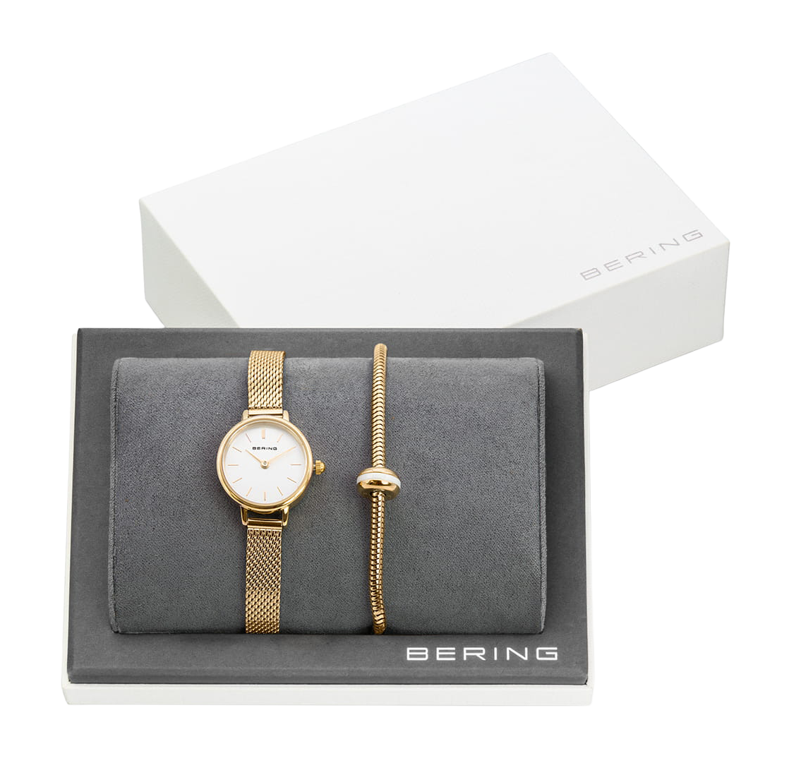 Bering Classic 11022-334 Damenuhr • Kratzfestes Saphirglas • Feines Milanaise-Armband