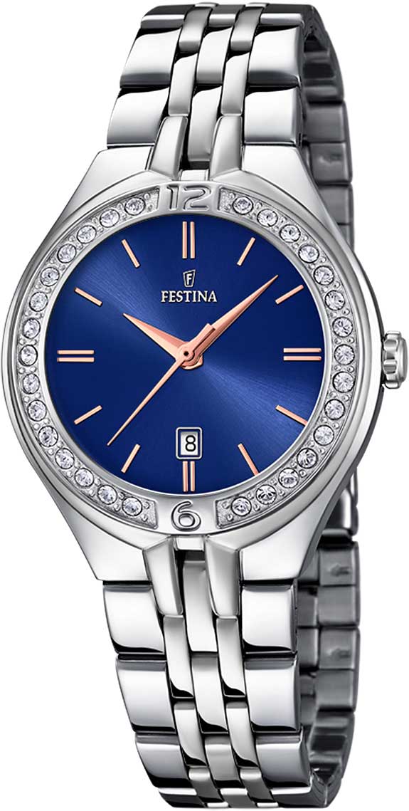Festina Mademoiselle F16867/5 Damen Uhr • Präzises Quarzwerk • Robustes Edelstahlgehäuse