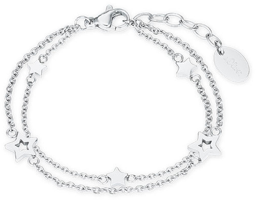 Doppelreihiges Kinderarmband mit Sternen Anhaenger sOliver 2027453