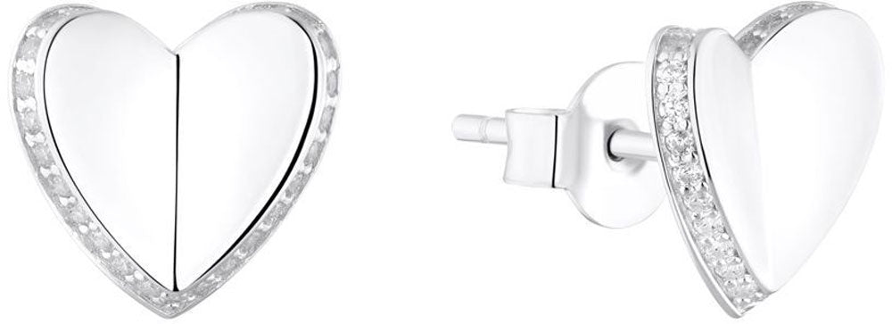 Ohrstecker mit Herzen und Steinen - s.Oliver Jewelry Modell: 2035757
