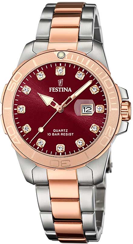 Montre pour femme Festina Boyfriend F20505/2 • Acier inoxydable robuste • Étanche 10 bar
