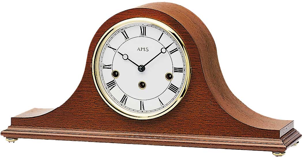 AMS Table Clock 43x21x13 cm Mahogany • 8-Day Power Reserve • Westminster Chime