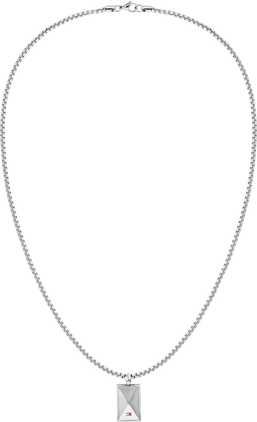 Venetian Chain Necklace with Dog Tag Pendant - Tommy Hilfiger Model: 2790564