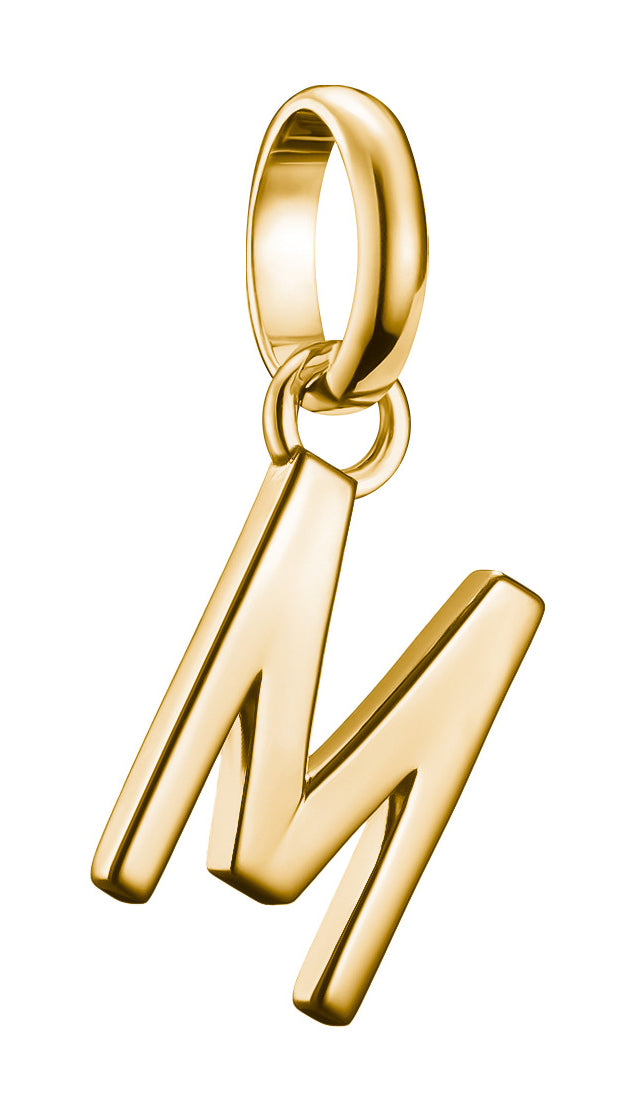 Thomas Sabo Charm Pendant Letter M Connect Gold Plated