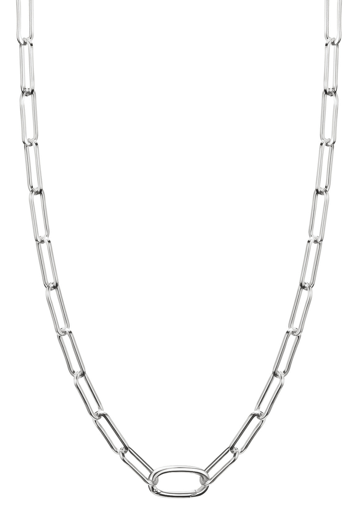 Thomas Sabo Charm-Kette Paperclip mit einem Connect Link Silber