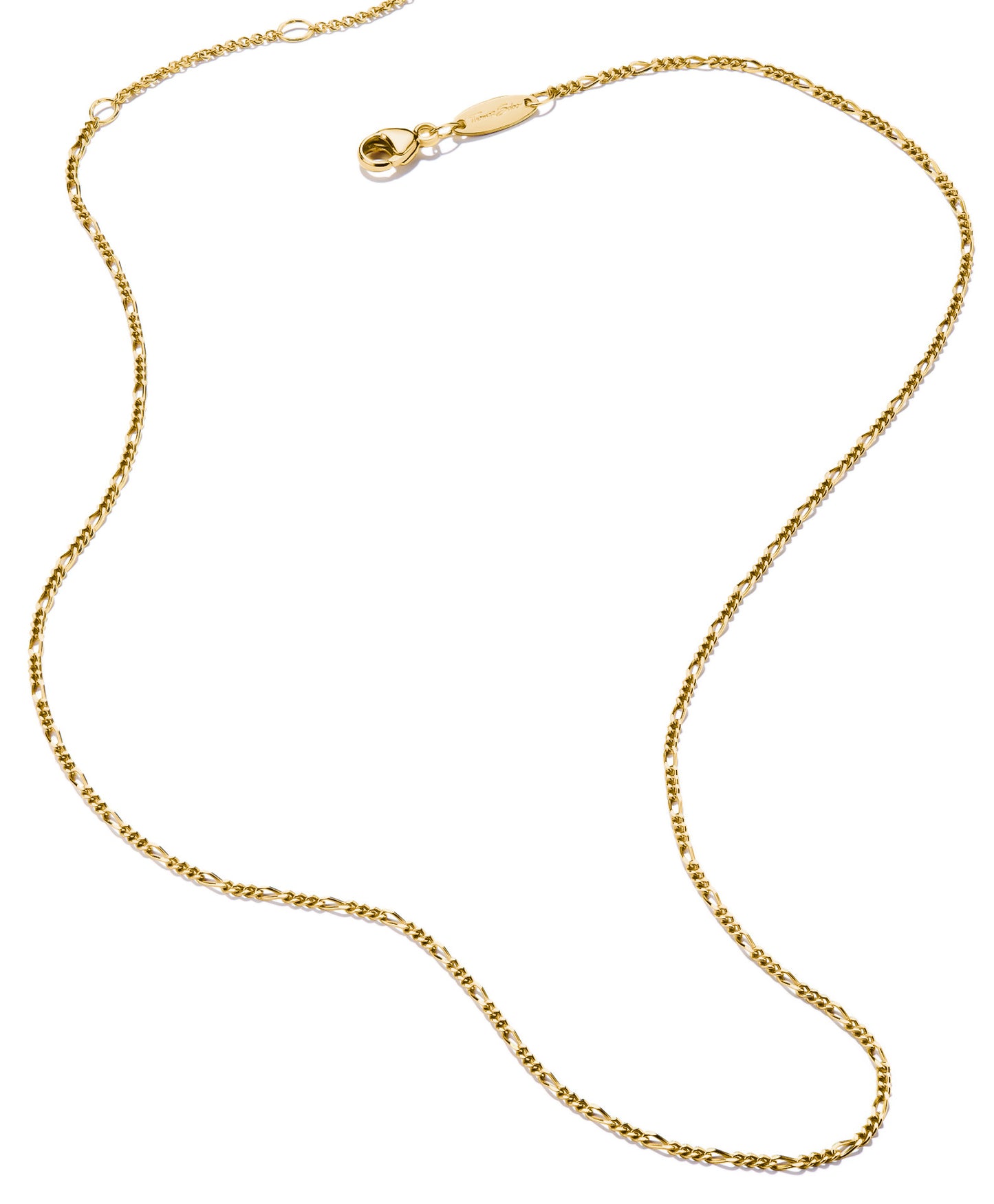Thomas Sabo Charm Necklace Figaro Design Gold Plated