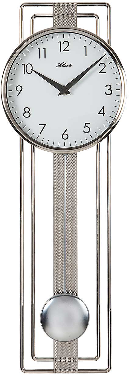 Atlanta Wanduhr 53x17,5x7 cm Metall • Präzises Quarzuhrwerk • Elegantes Metallgehäuse