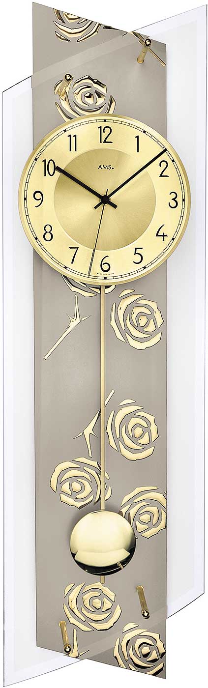 Horloge murale AMS en aluminium • Mouvement radio-piloté silencieux • Design élégant