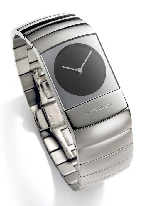 Jacob Jensen Titan 581 Damen Uhr • Reintitan • Saphirglas