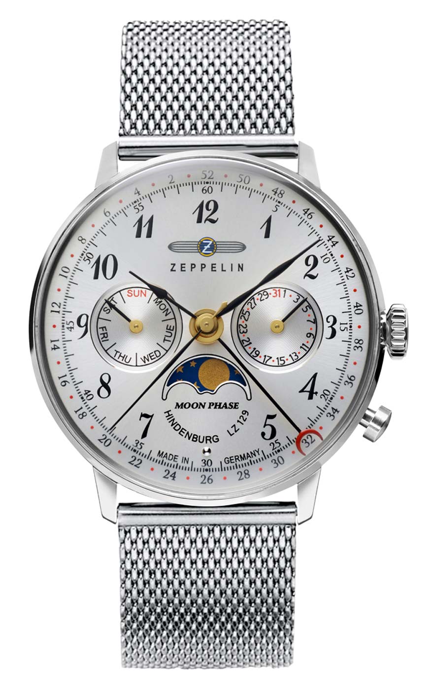 Zeppelin 7037M-1 Damen Uhr • Quarzwerk • Mondphasenanzeige