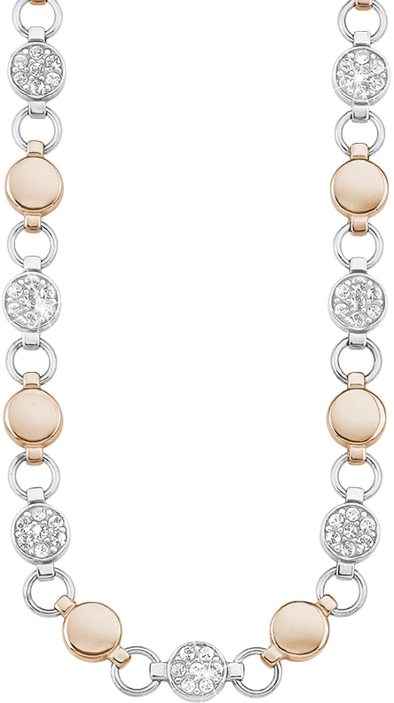 Two-tone necklace with crystals - s.Oliver Jewelry Model: 9239436