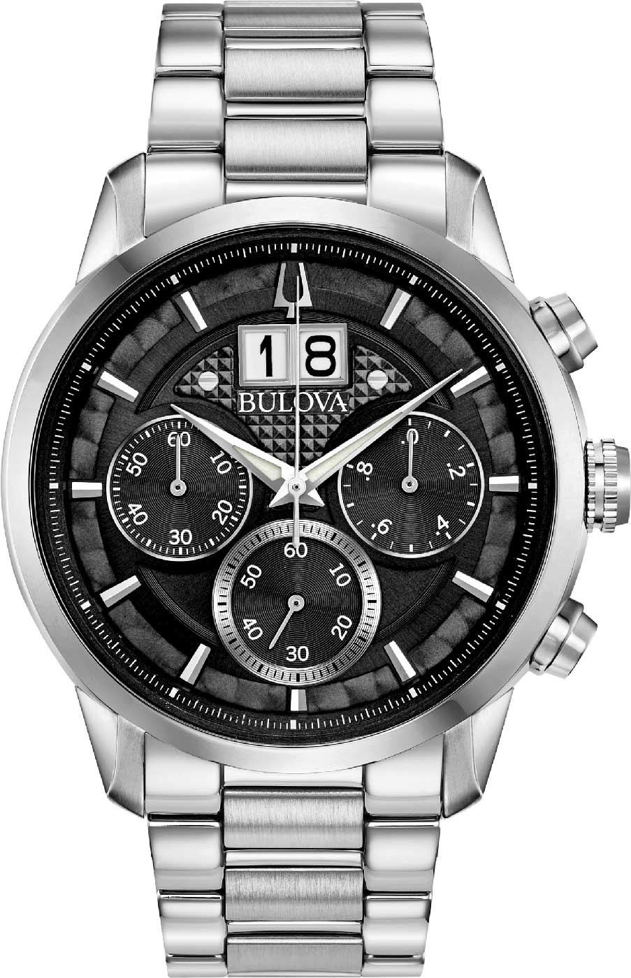 Bulova Classic 96B319 Men's Watch • Quartz Chronograph • Luminous Hands