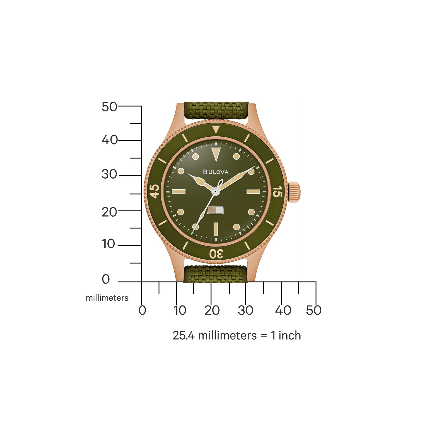 Bulova MIL SHIPS 98A324 Herren Uhr • Automatikwerk • Saphirglas