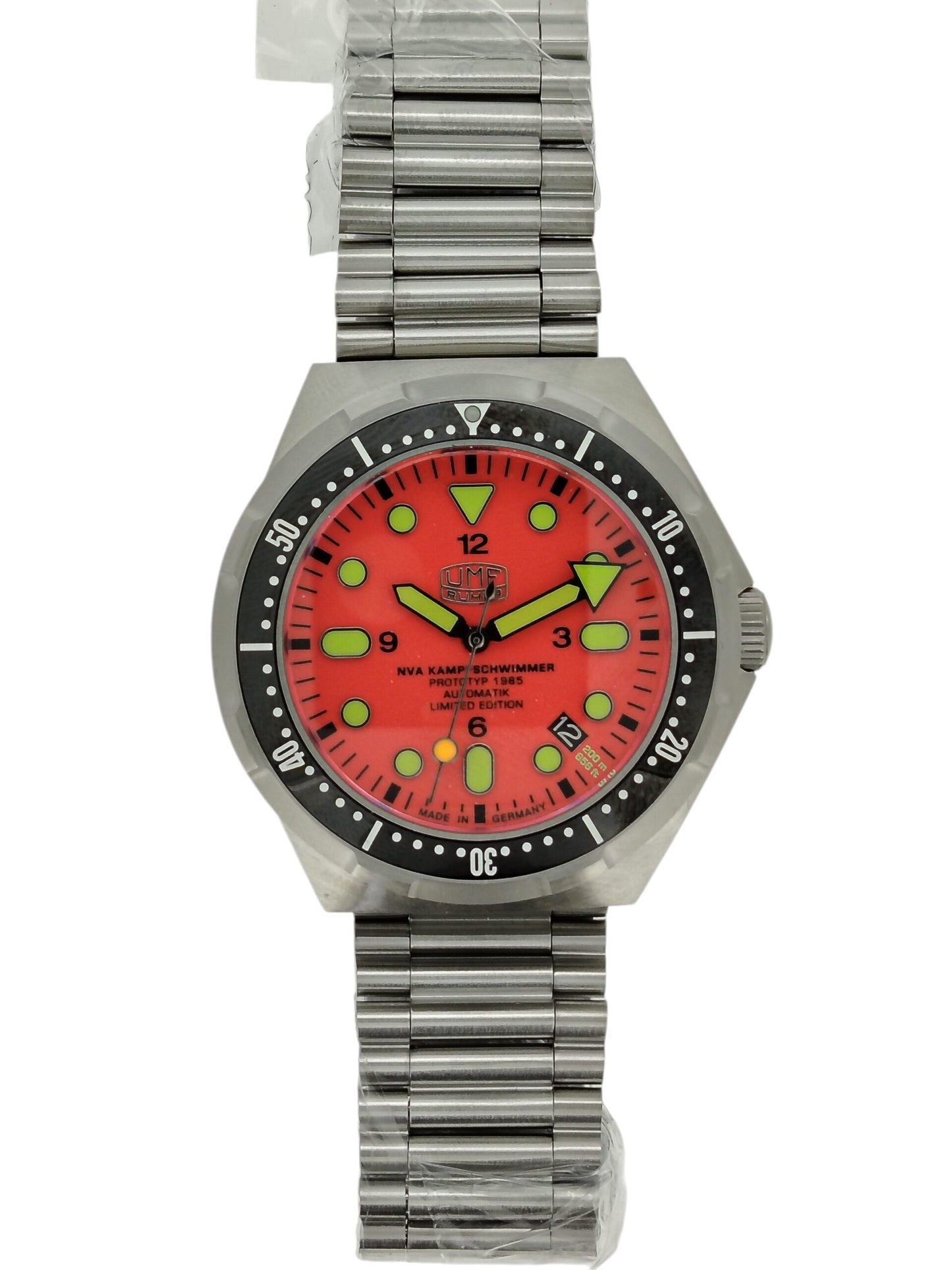 UMF Ruhla NVA Combat Diver 1942M-5 Men's Watch • Automatic • Sapphire Crystal