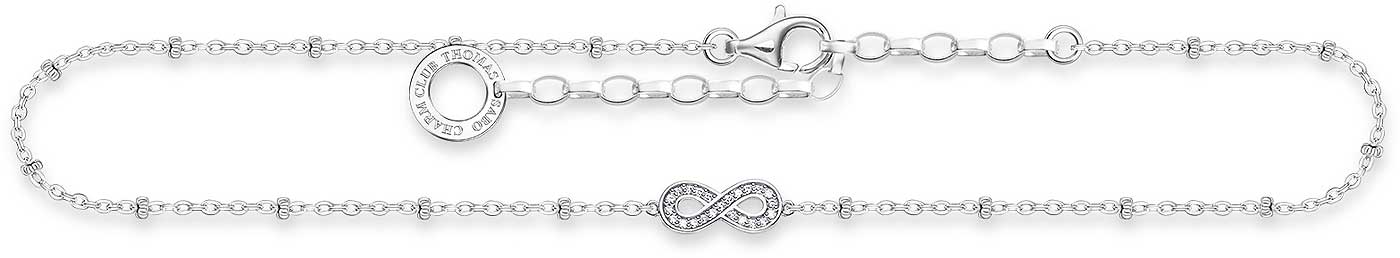 Fußkette Infinity Dots - 925 Sterling Silber