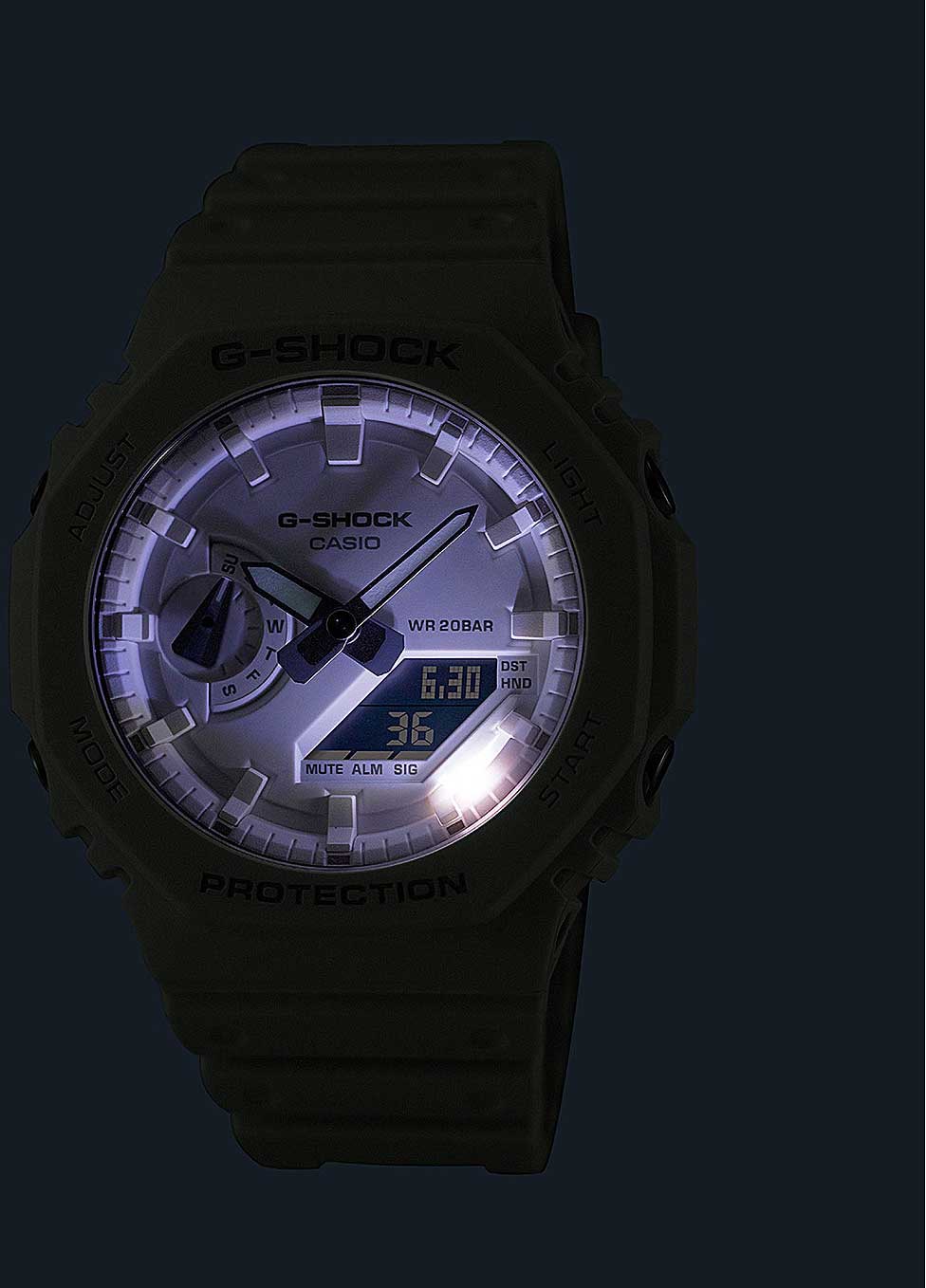 Casio G-Shock GA-2100-7A7ER Unisex Uhr • Stoßfest • Robustes Design