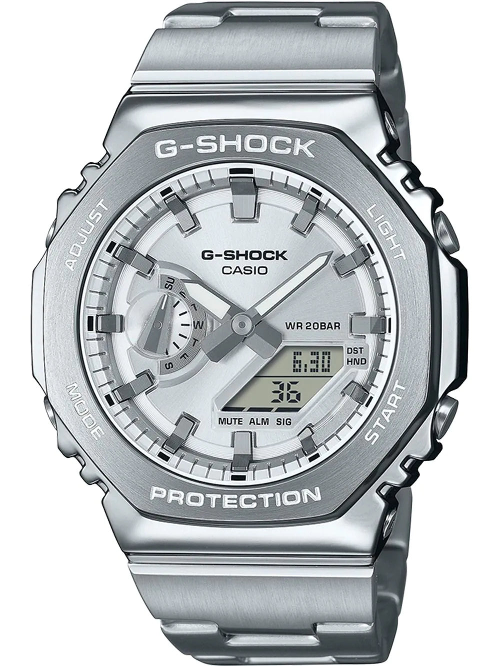 Casio G-Shock GM-2110D-7AER Men's Watch • Elegant Full-Metal Design • Shock-Resistant