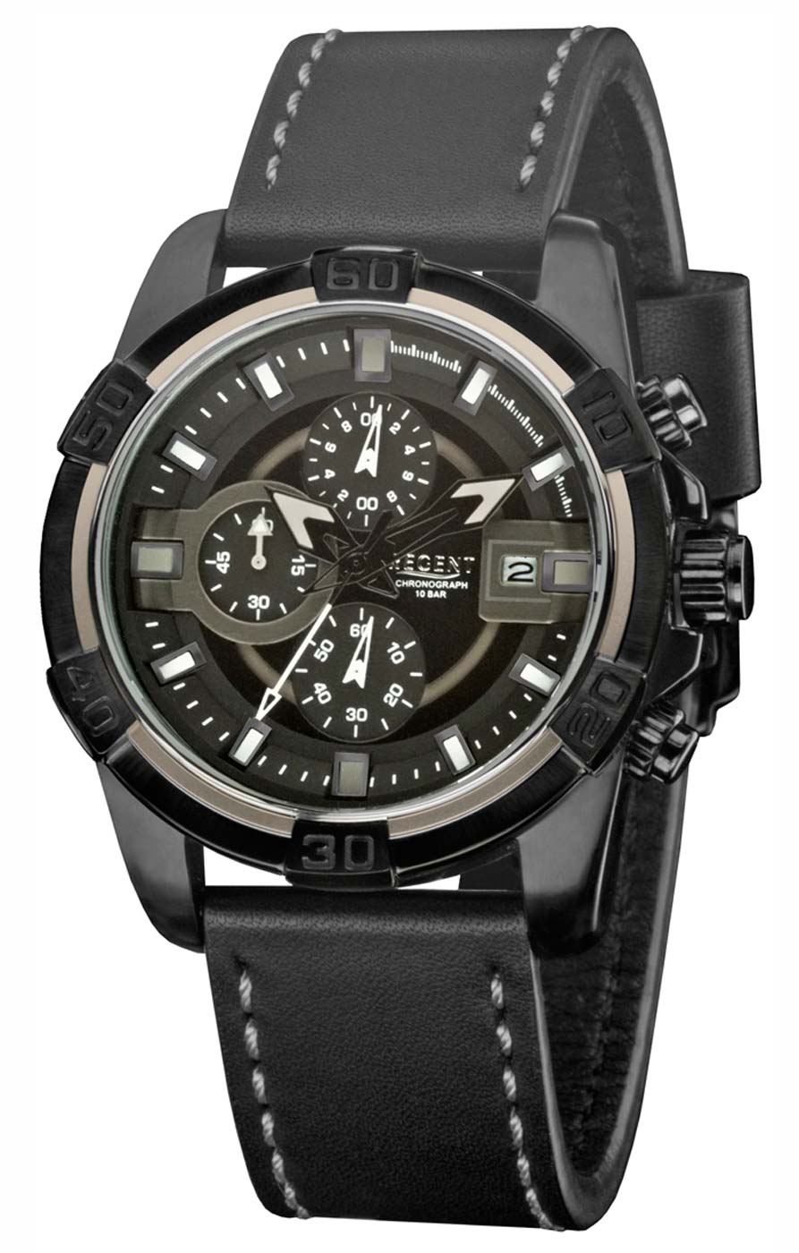 Regent HL-8014 Herren Uhr • Chronograph • 10 Bar wasserdicht