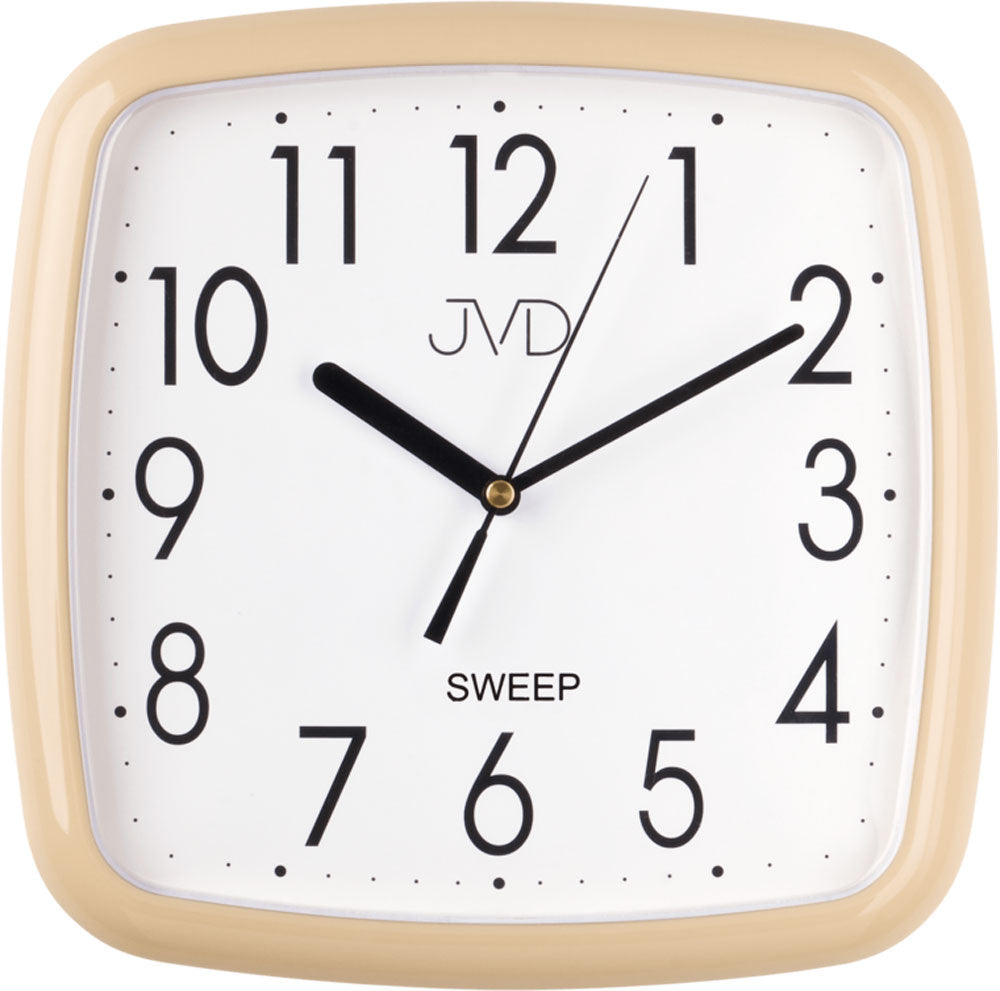 Horloge murale JVD 25x25x3,2 cm Plastique • Design moderne • Mouvement à quartz silencieux