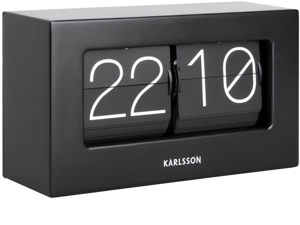 Horloge de table Karlsson 11,5x20,5x8,5 cm métal • Design moderne • Silencieuse