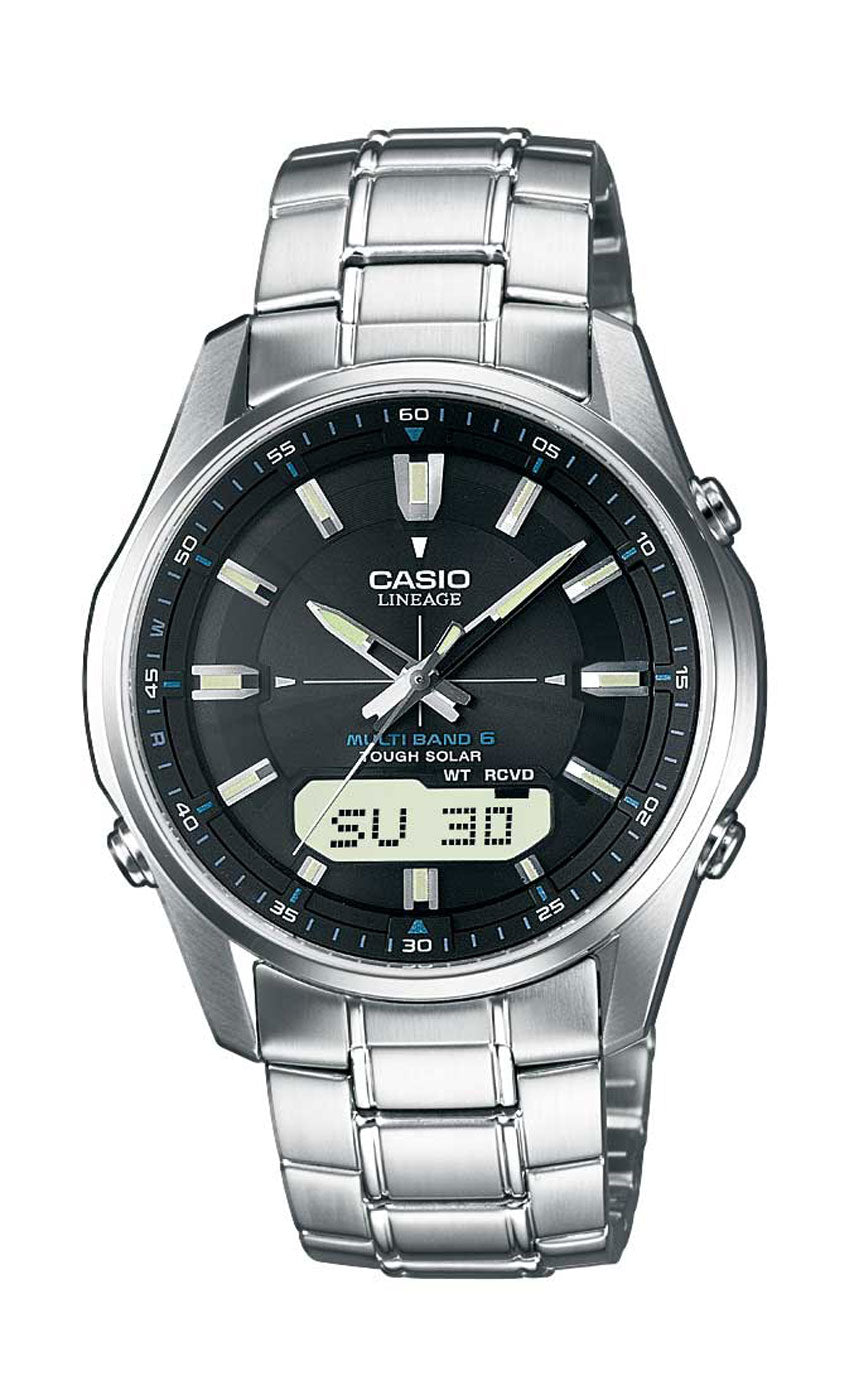 Montre Casio LCW-M100DSE-1AER pour homme • Solaire radiopilotée • Verre saphir