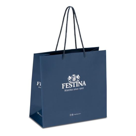 Festina Mademoiselle F16868/3 Women's Watch • Blue Dial • Stainless Steel