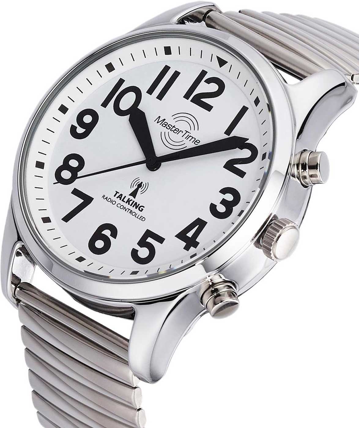 Master Time MTGA-10691-61M Montre radio-pilotée pour hommes • Fonction parlante • Technologie radio