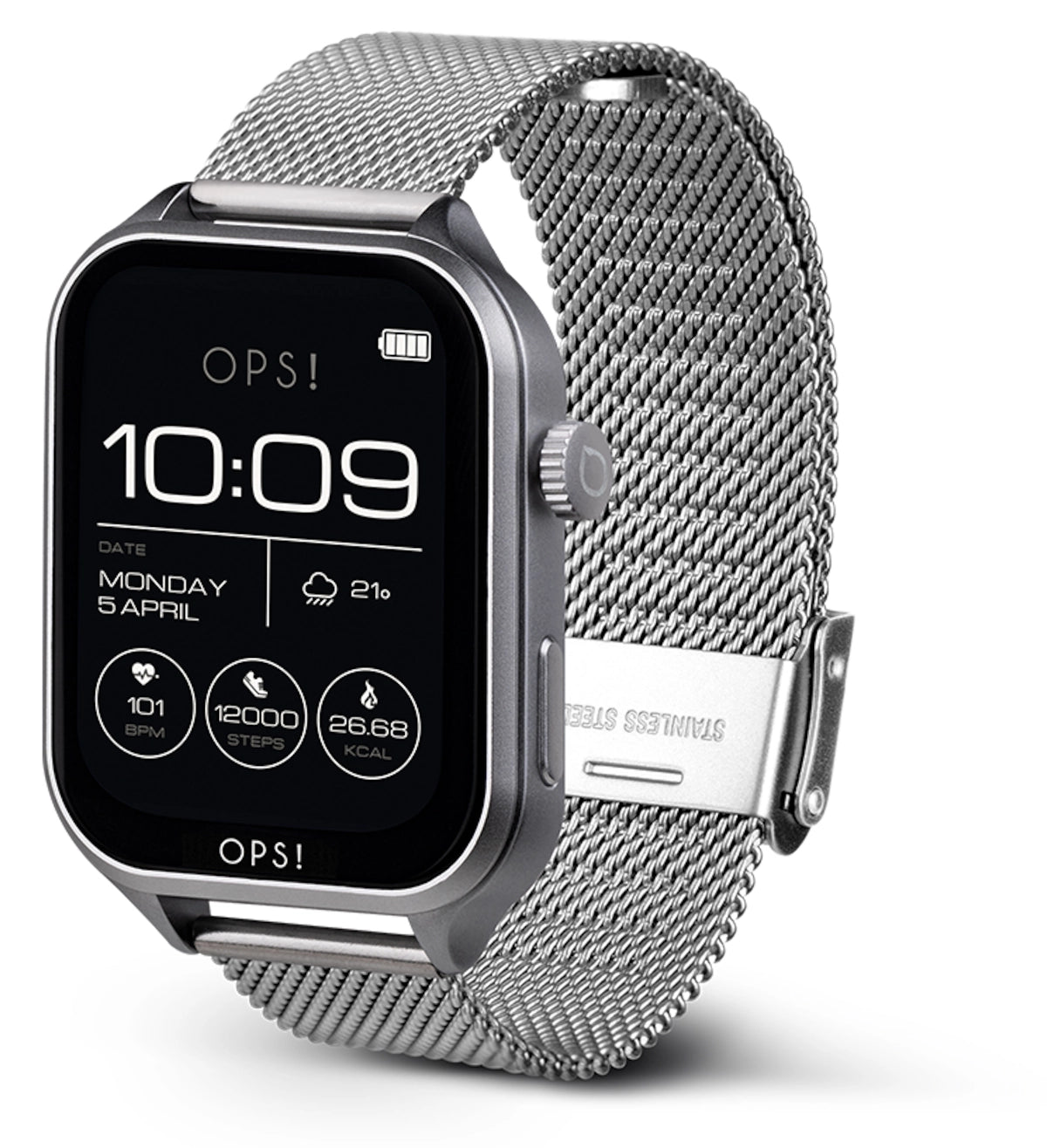 OPS! SMART Call Max OPSSW-44 Unisex Uhr • Bluetooth Call • Amoled Display