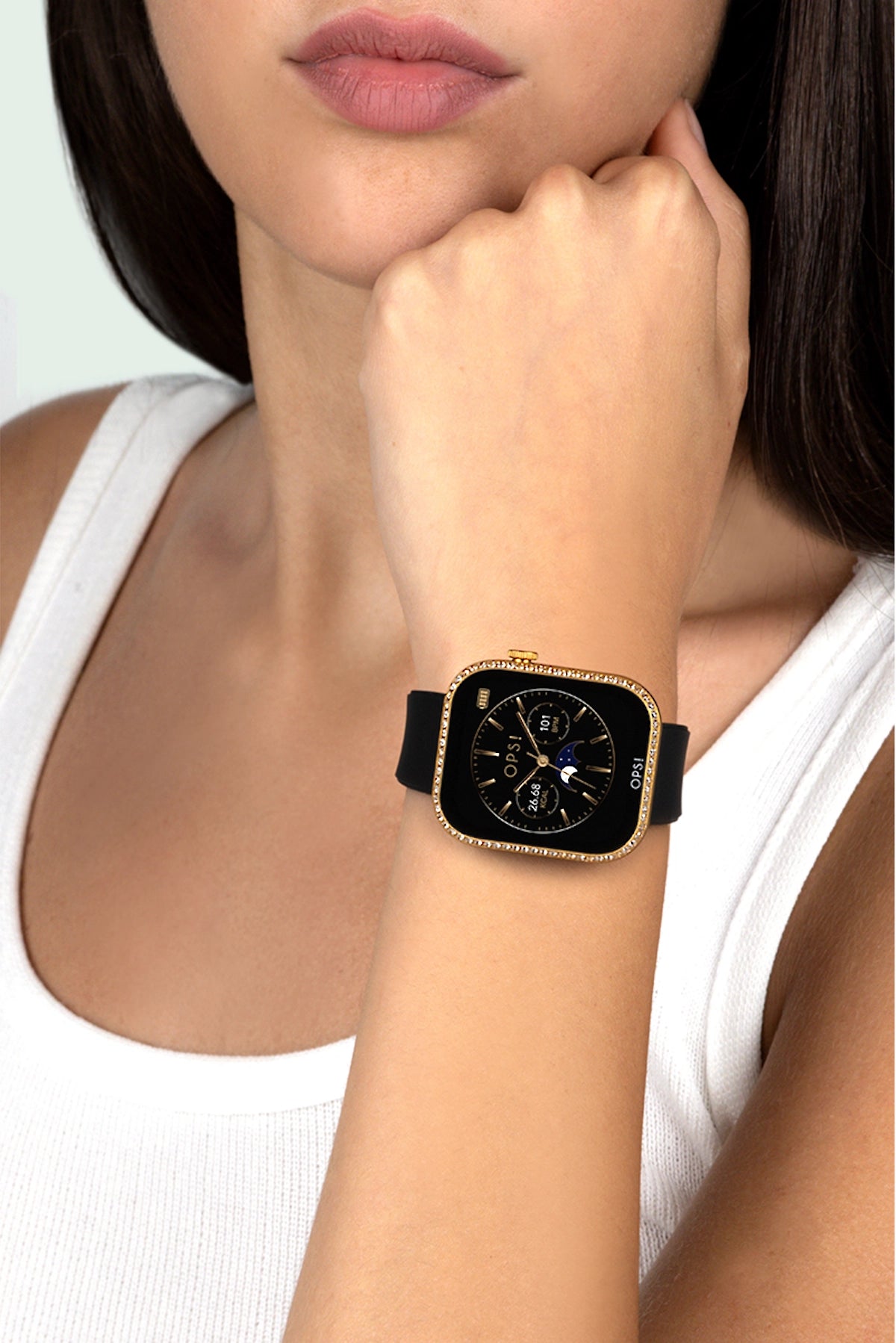 OPS! Smart Call Pro Diamonds OPSSW-63 Damen Uhr • Bluetooth • Kristalle