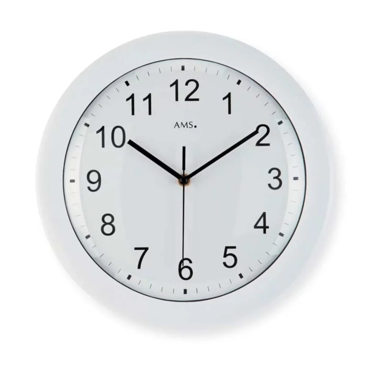 Horloge murale AMS 30x30x4 cm Plastique • Radio-pilotée • Design moderne