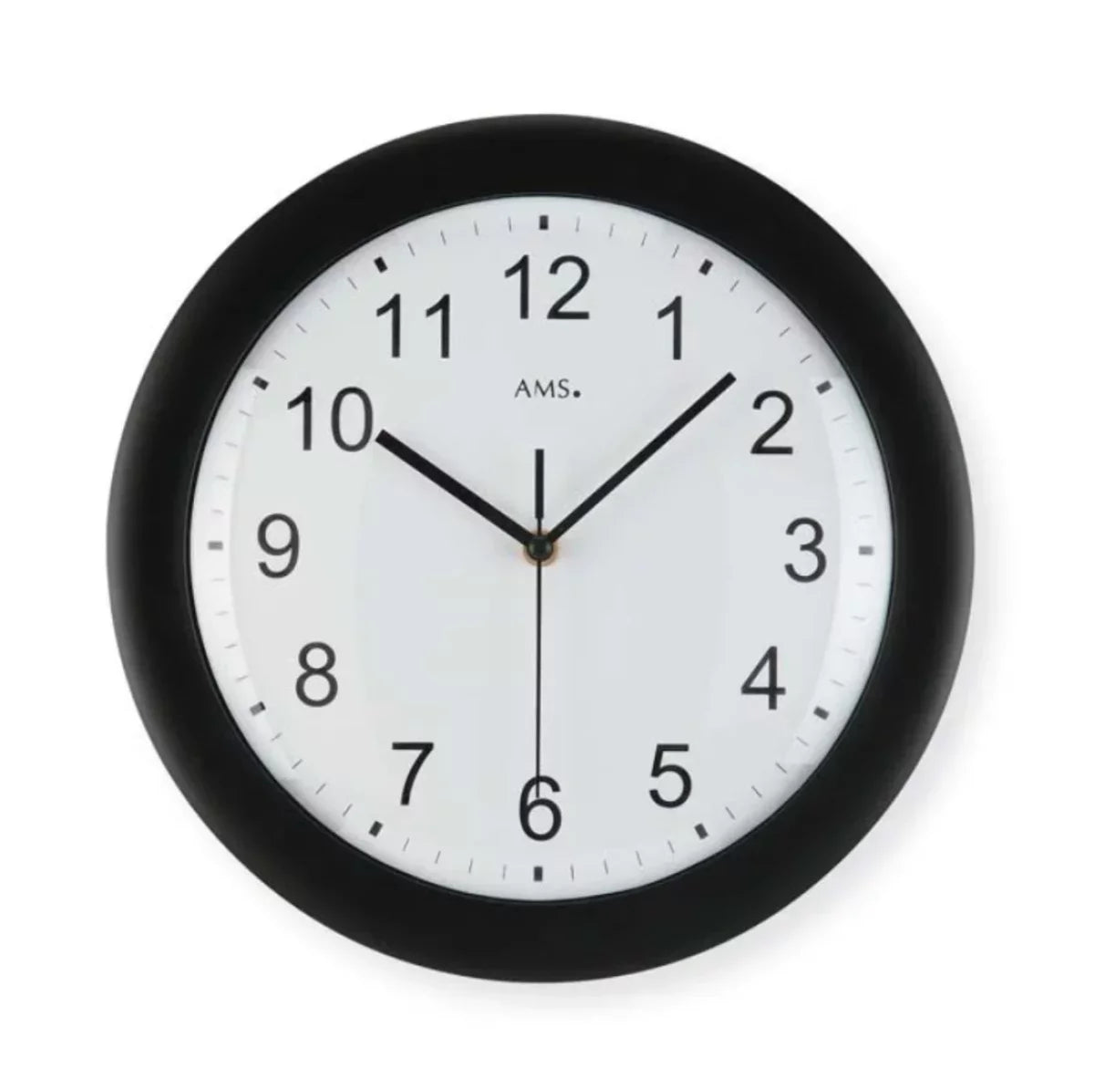 Horloge murale AMS 30x30x4 cm plastique • Radiopilotée • Design moderne