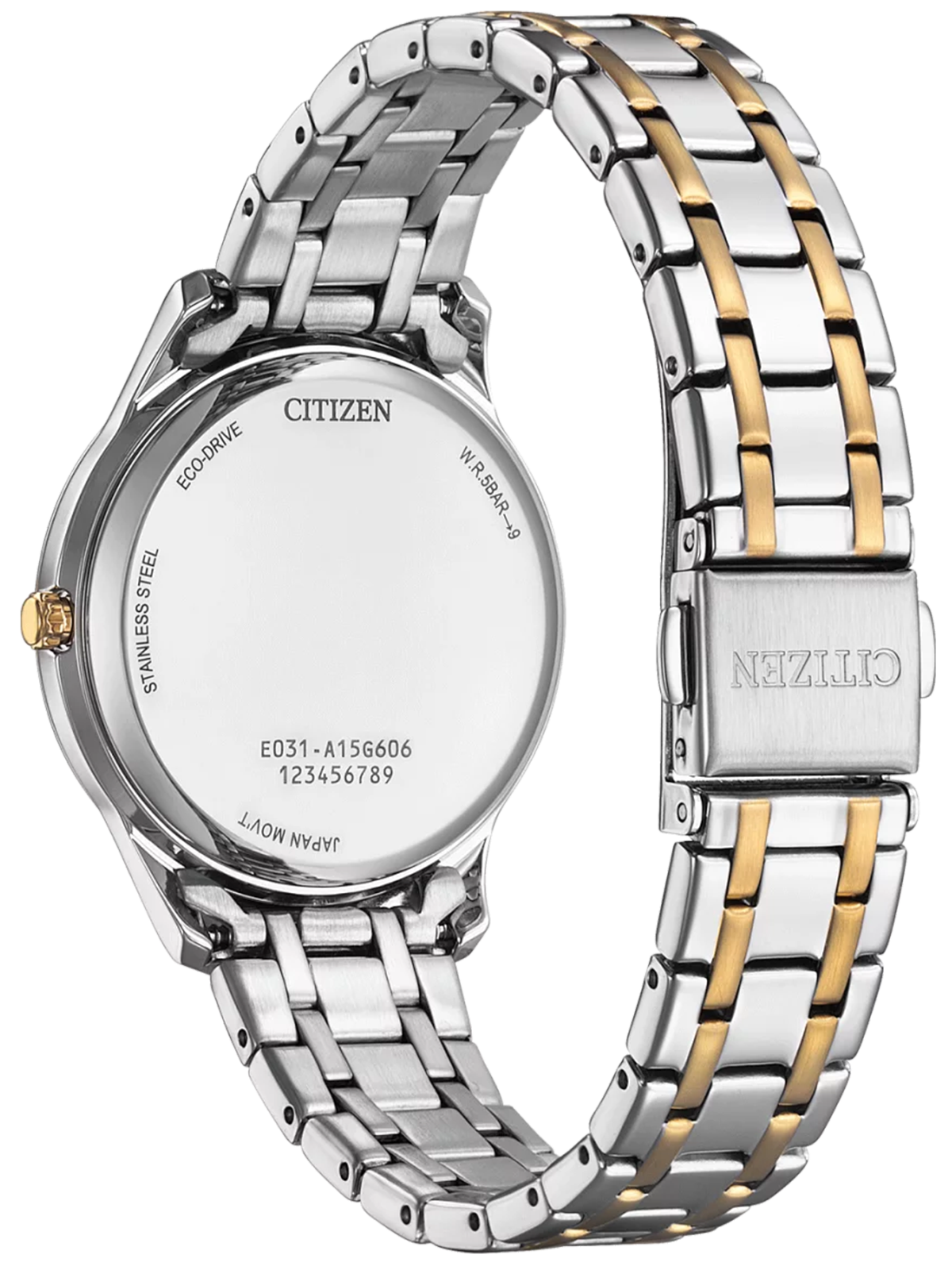 Citizen EM0416-78A Damenuhr • Eco-Drive • Bicolor-Design