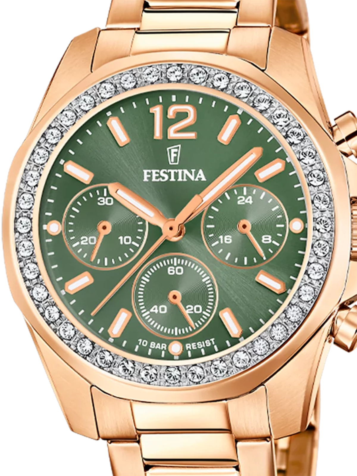 Festina Boyfriend F20639/A Damenuhr • Rosegold-Edelstahl • 10 ATM