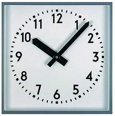 Horloge murale GER-Technik 80x80 cm en métal • Mouvement radio-piloté • Boîtier métallique robuste