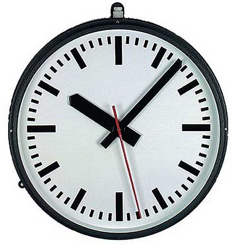 Horloge murale GER-Technik 60 cm Ø métal • Radio-pilotée • Boîtier robuste