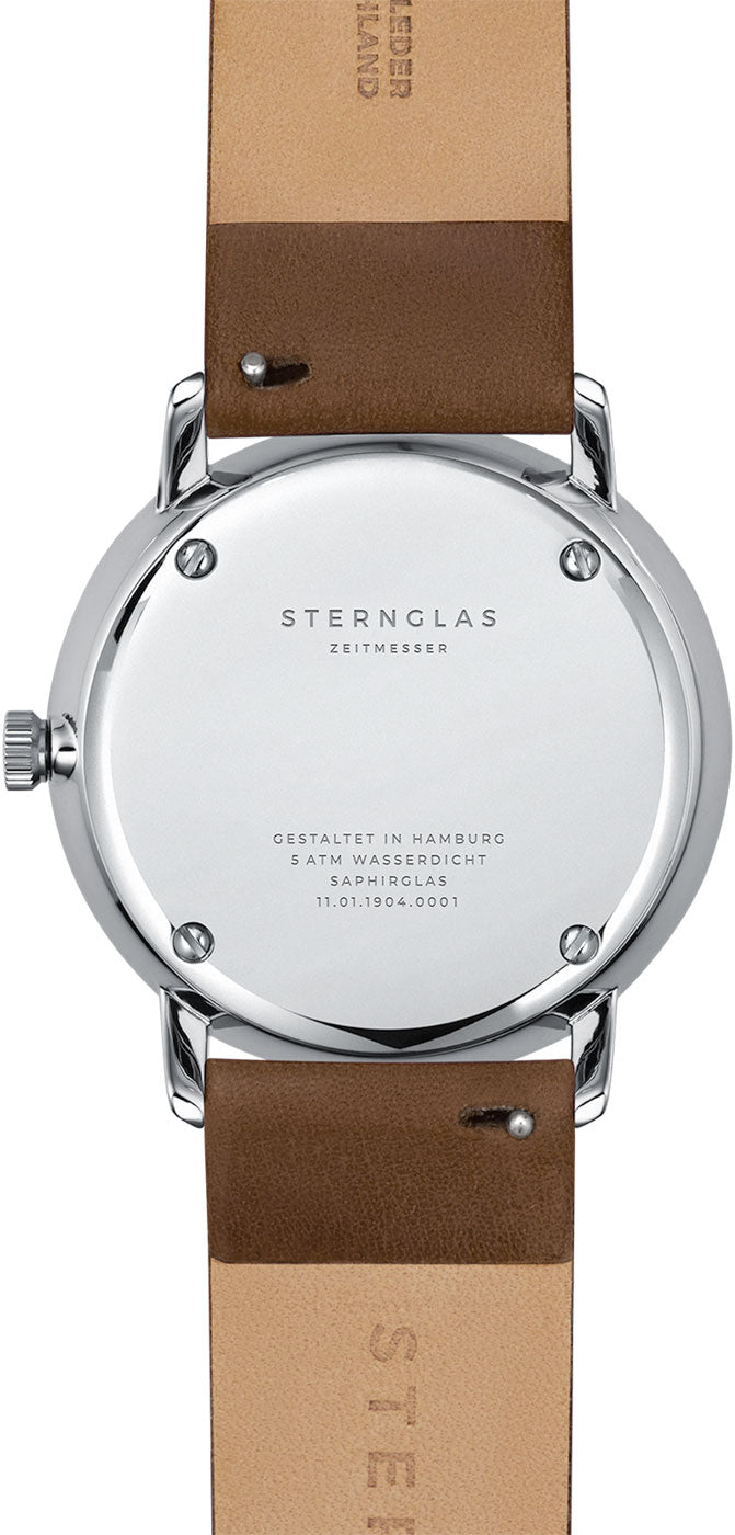 Montre Homme Sternglas Naos S01-NA01-PR04 • Verre saphir • Mouvement à quartz précis