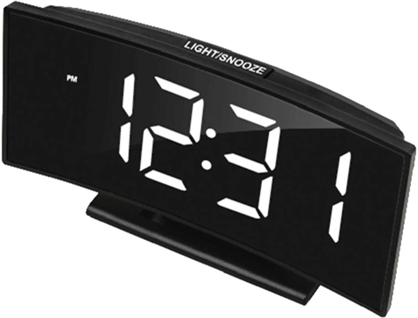 JVD Digitaler Wecker Schwarz 9.5x17x5 cm Kunststoff • Doppelalarm • Temperaturanzeige