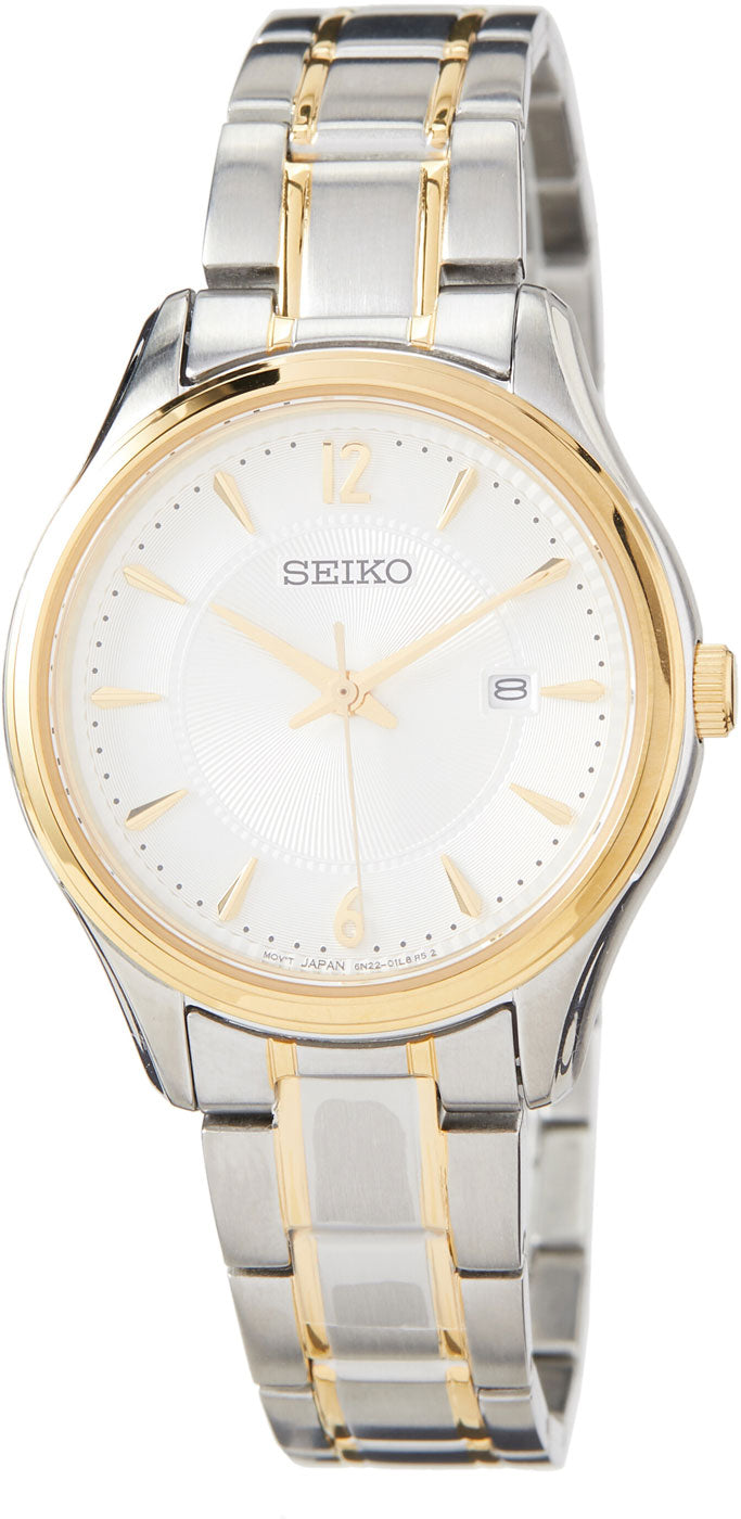 Seiko SUR474P1 Women's Watch • Sapphire Crystal • Two-Tone Look