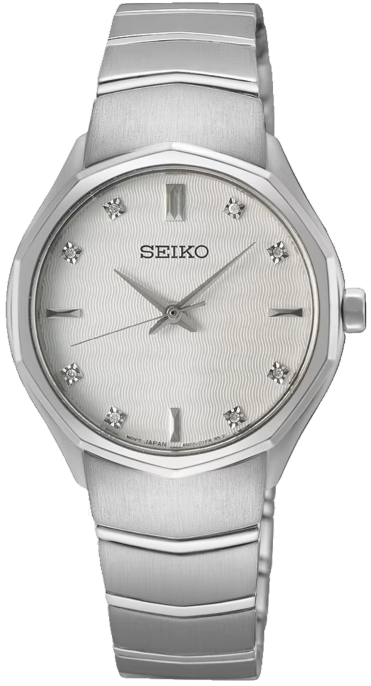 Seiko SUR615P1 Damenuhr • Saphirglas • 8 Diamanten
