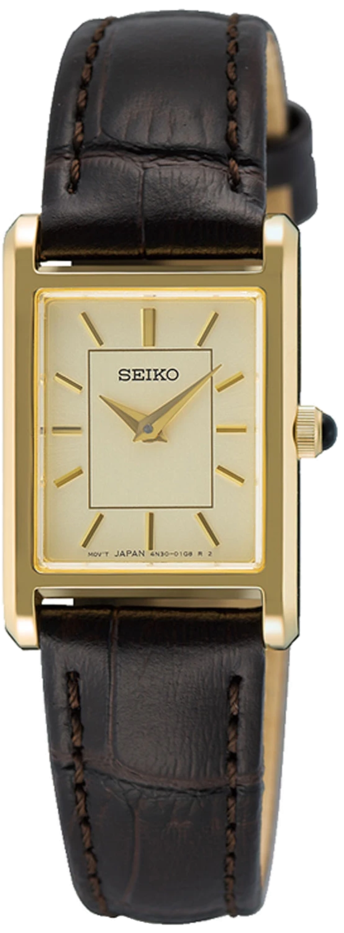 Seiko SWR110P1 Damenuhr • Saphirglas • Lederarmband
