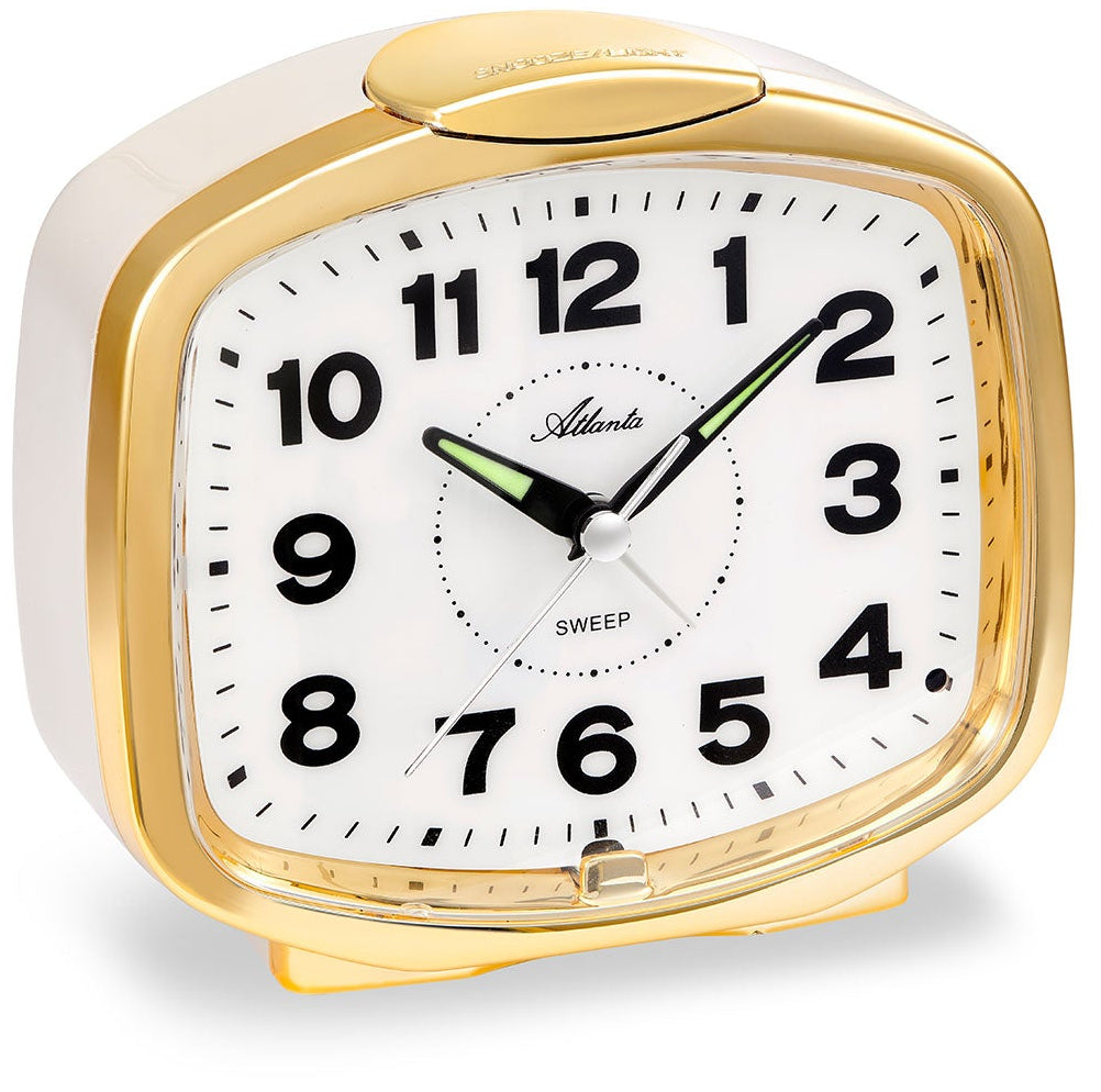 Atlanta Bell Alarm Clock Quartz Alarm Clock 12.0 x 11.0 cm Plastic • Bell signal • Light sensor