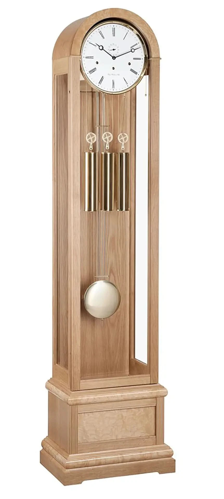 Hermle Grandfather Clock 193x52x32 cm Wood • Westminster Chime • Automatic Night Shut-off