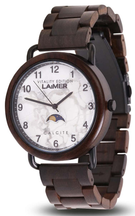 Laimer Gottfried 0124 Men's Watch • Moon Phase • Real Wood