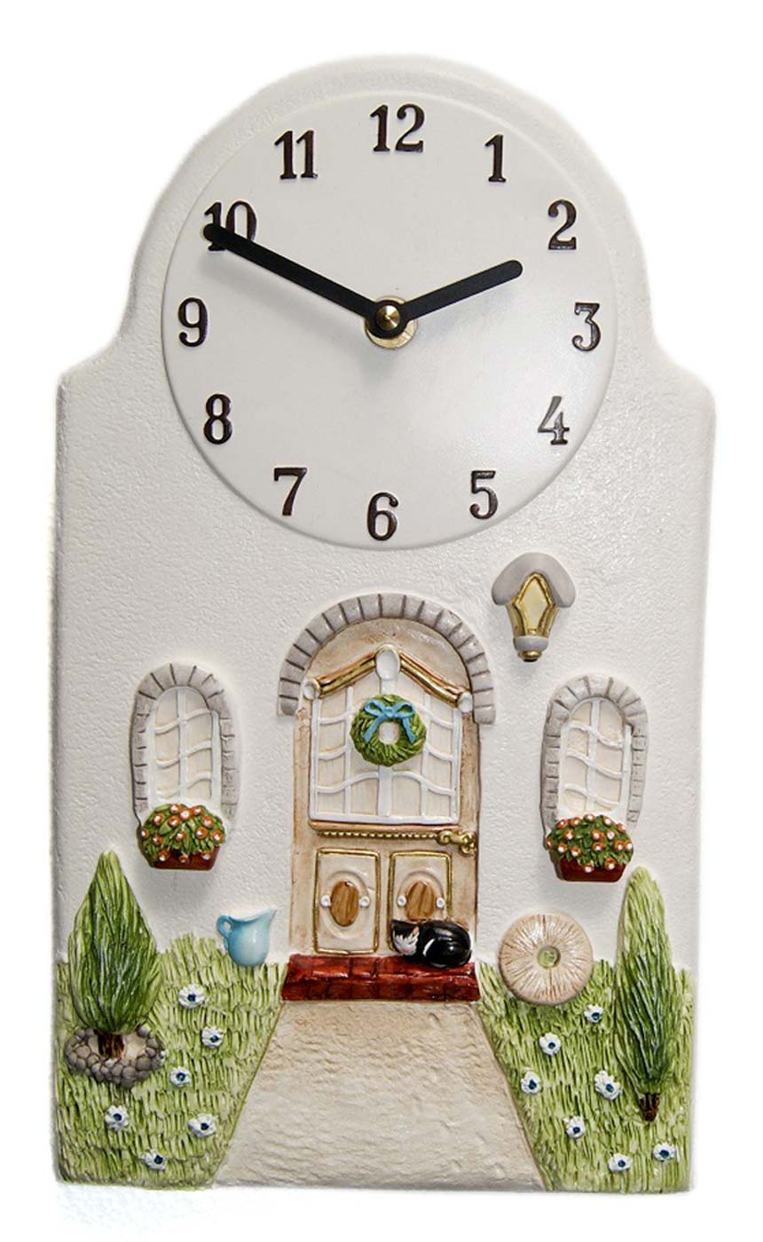 Terrastudio Wooden Wall Clock • Handmade • Countryside Motif