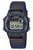 Zegarek cyfrowy Casio W-220HF-2AVEF z niebieskim paskiem, podświetlanym wyświetlaczem oraz funkcjami stopera i alarmu