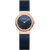 Bering Classic Damenuhr mit blauem Zifferblatt und Milanaise-Armband