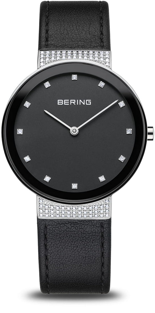 Bering Classic 10135-4025 Damenuhr • Kratzfestes Saphirglas • Feines Milanaise-Armband