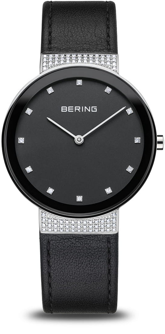 Bering Classic 10135-4025 Damenuhr • Kratzfestes Saphirglas • Feines Milanaise-Armband