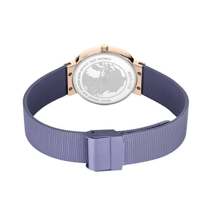 Bering Classic 10135-968 Damenuhr • Kratzfestes Saphirglas • Feines Milanaise-Armband